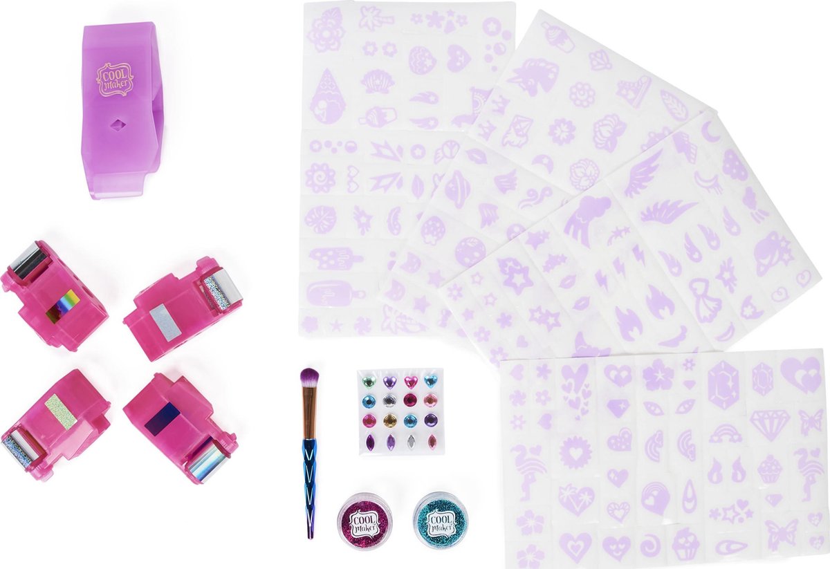 Cool Maker tattoset Shimmer Me meisjes folie 14 delig - Roze