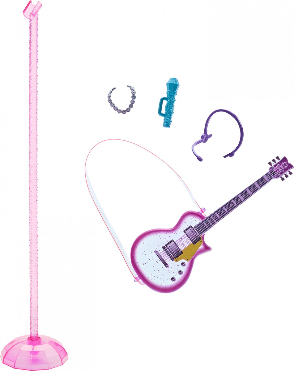 Barbie tienerpop Big City Big Dreams meisjes 30 cm paars/roze - Blauw