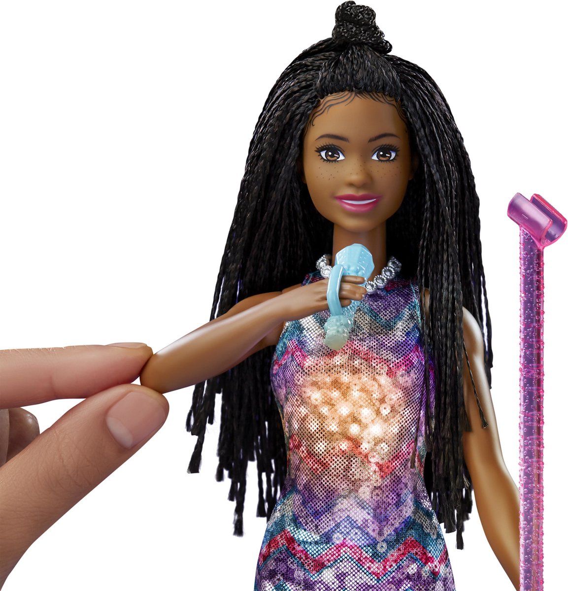 Barbie tienerpop Big City Big Dreams meisjes 30 cm paars/roze - Blauw