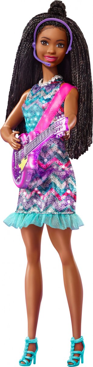 Barbie tienerpop Big City Big Dreams meisjes 30 cm paars/roze - Blauw
