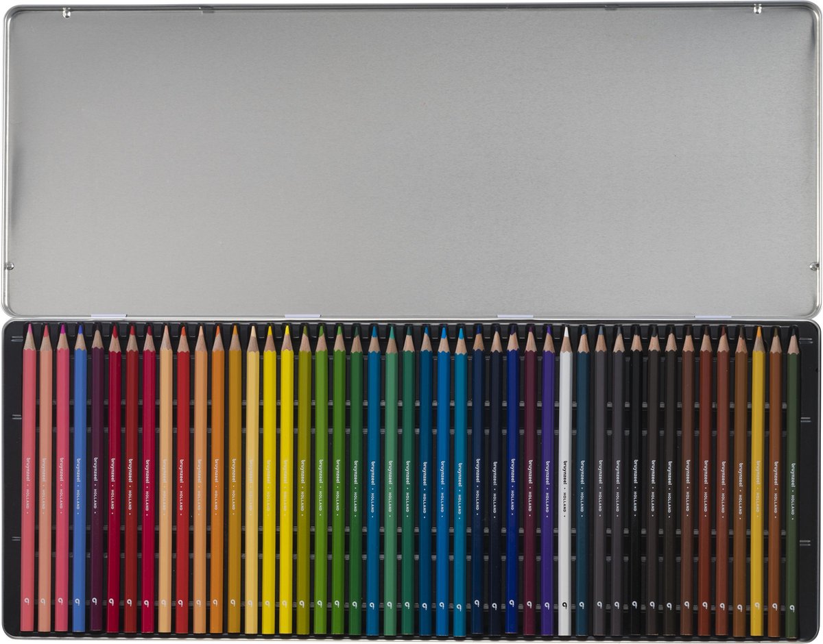 Bruynzeel kleurpotloden Schildpad hout 45 stuks