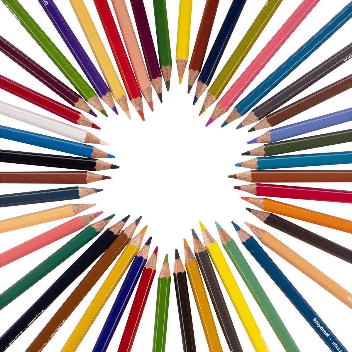 Bruynzeel kleurpotloden Schildpad hout 45 stuks