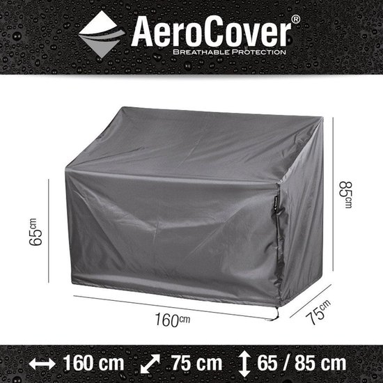 AeroCover Tuinbankhoes B 160 x D 75 cm - Grijs