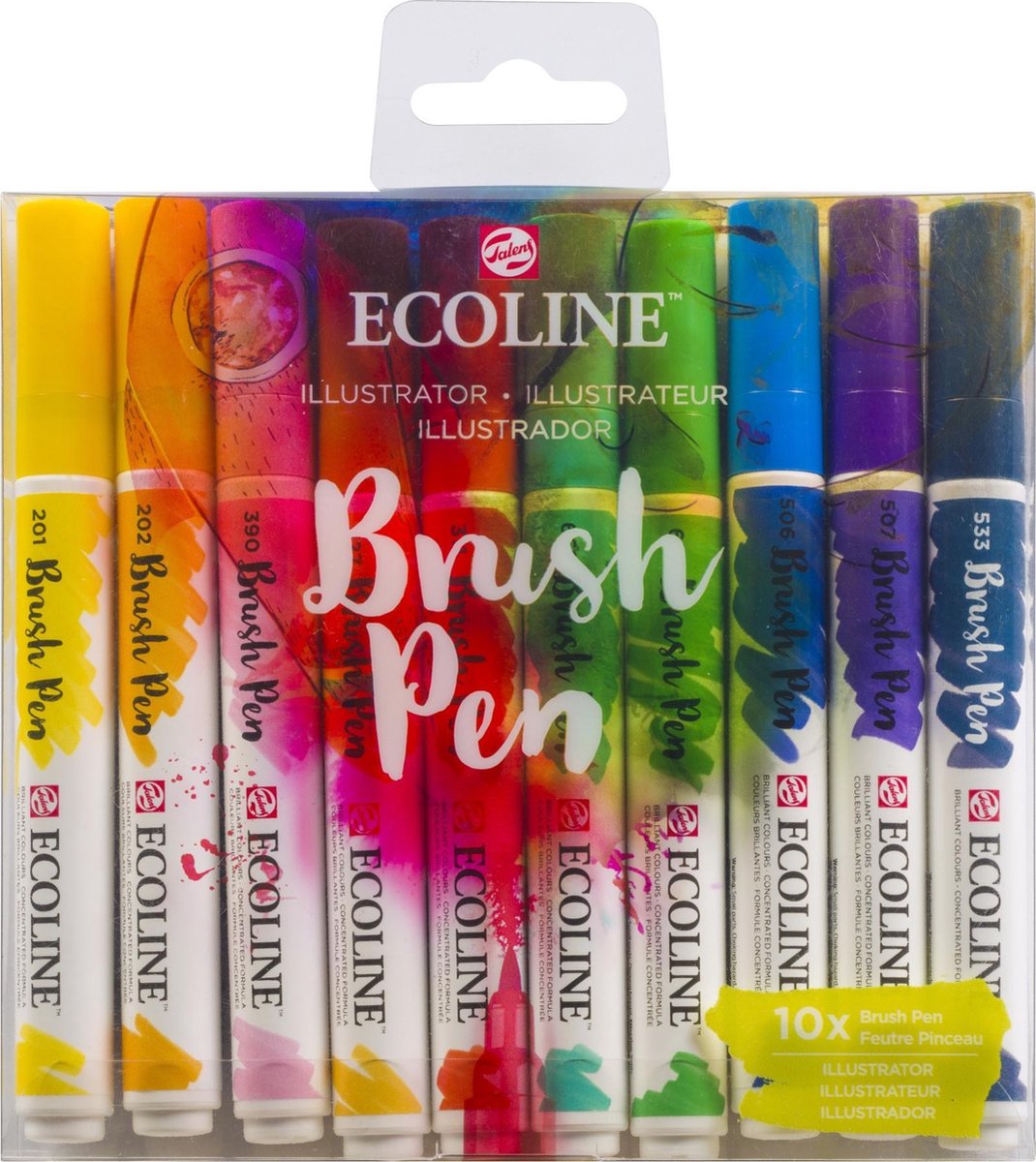 Talens brushpennen Ecoline Illustrator 10 stuks