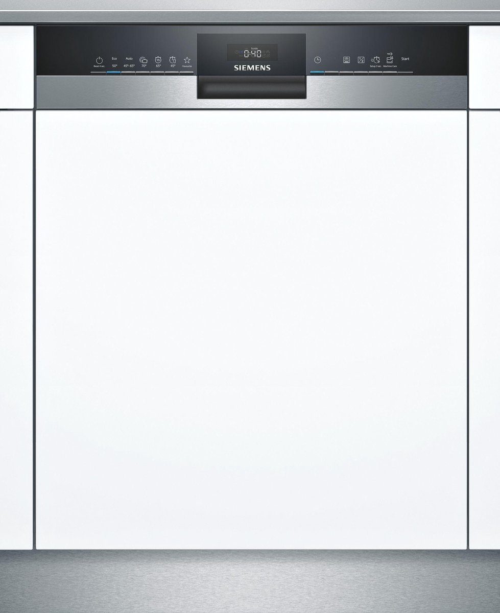 Siemens SE53HS60AE / Inbouw / Half geïntegreerd / Nishoogte 81,5 - 87,5 cm - Silver