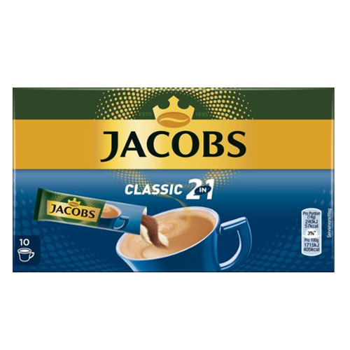 Jacobs - Classic 2in1 Sticks Oploskoffie - 10 sticks