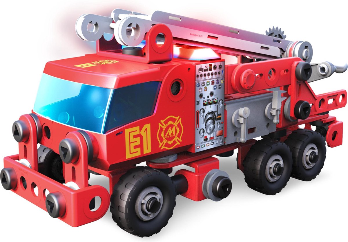 Meccano bouwpakket Fire Truck 8 x 35 x 20 cm rood 154 delig