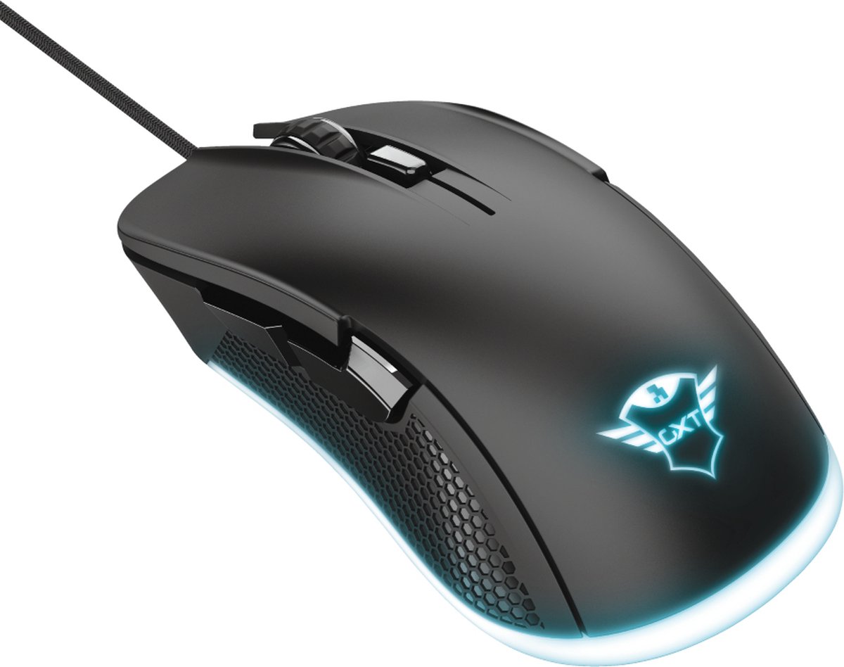 Trust GXT 922 Ybar Gaming Muis met RGB verlichting - - Zwart