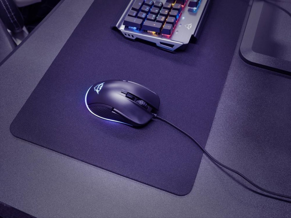 Trust GXT 922 Ybar Gaming Muis met RGB verlichting - - Zwart