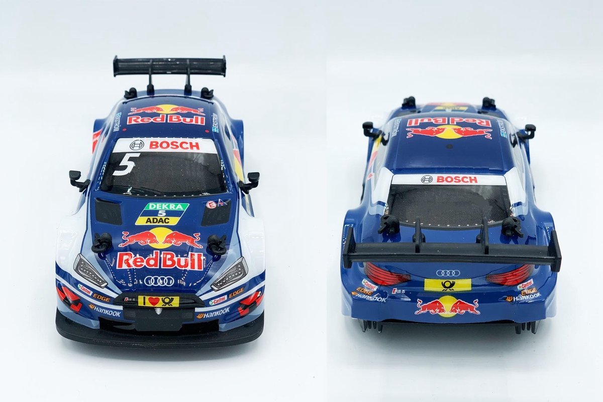 GEAR2PLAY miniatuurauto Red Bull Audi RS5 1:24 2 delig - Blauw
