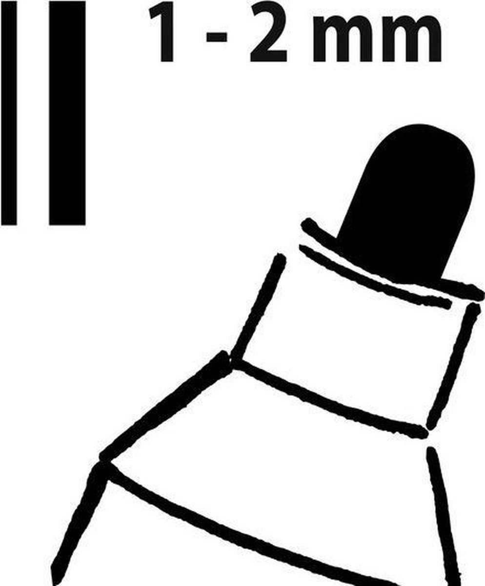 Sigel krijtstiften 1 2 mm afwasbaar 2 stuks - Wit