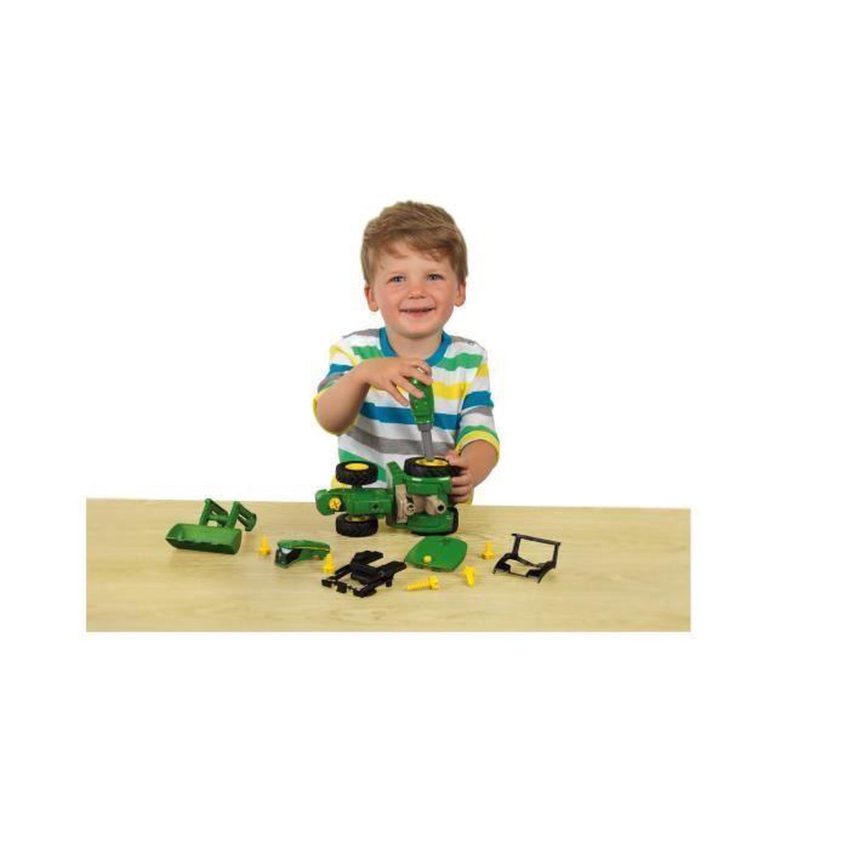 Schleich John Deere tractor 14 cm - Groen
