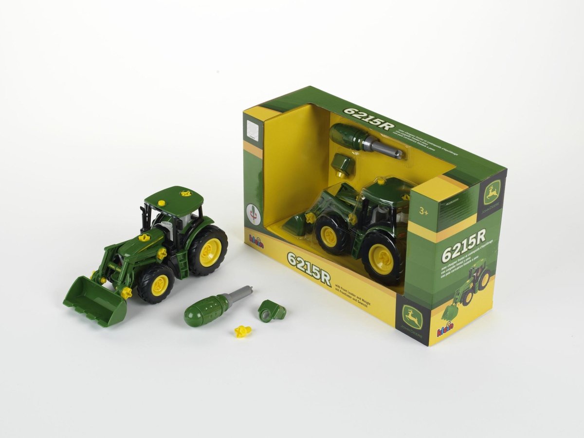 Schleich John Deere tractor 14 cm - Groen