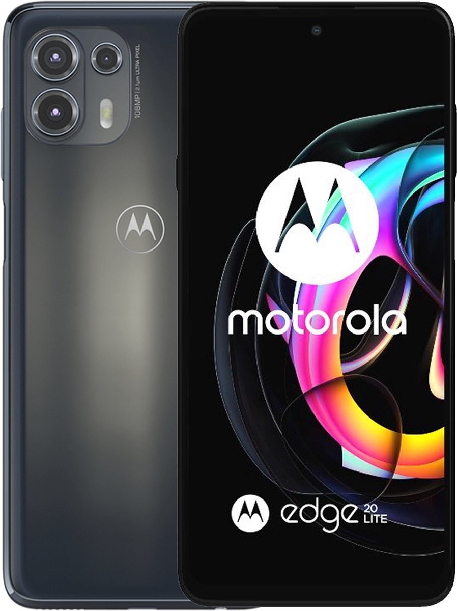 Motorola Edge 20 Lite 128GB Zwart 5G - Grijs