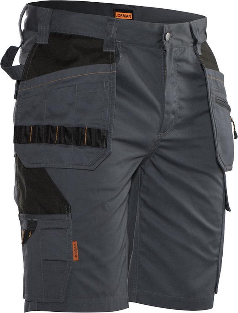 Jobman 2722 Shorts Holsterpockets Short - Maat 48 - Grijs/ - Zwart