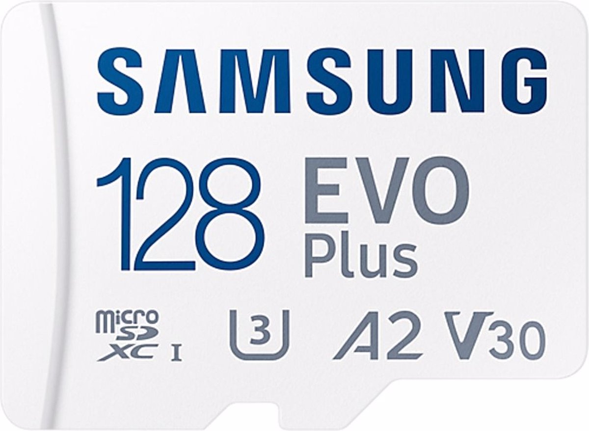 Samsung EVO Plus 128GB microSDXC UHS-I U3 130MB/s Full HD & 4K UHD MemoryCard with Adapter