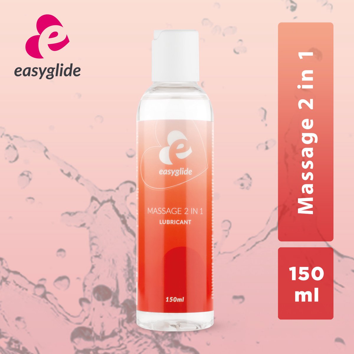 EasyGlide - 2 in 1 Massage Glijmiddel Op Waterbasis - 150 ml