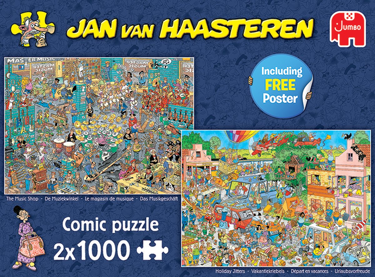 Jumbo Puz Jan Van Haasteren Plaat Okt 2x 1000 Stukjes