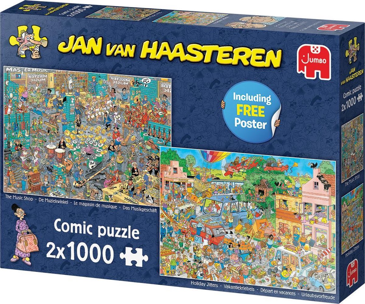 Jumbo Puz Jan Van Haasteren Plaat Okt 2x 1000 Stukjes