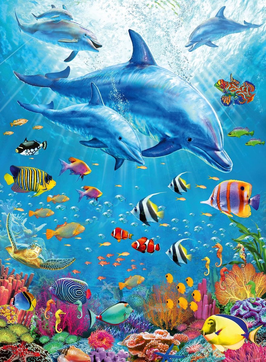 Ravensburger Puzzel Bijeenkomst Dolfijnen 100XXL
