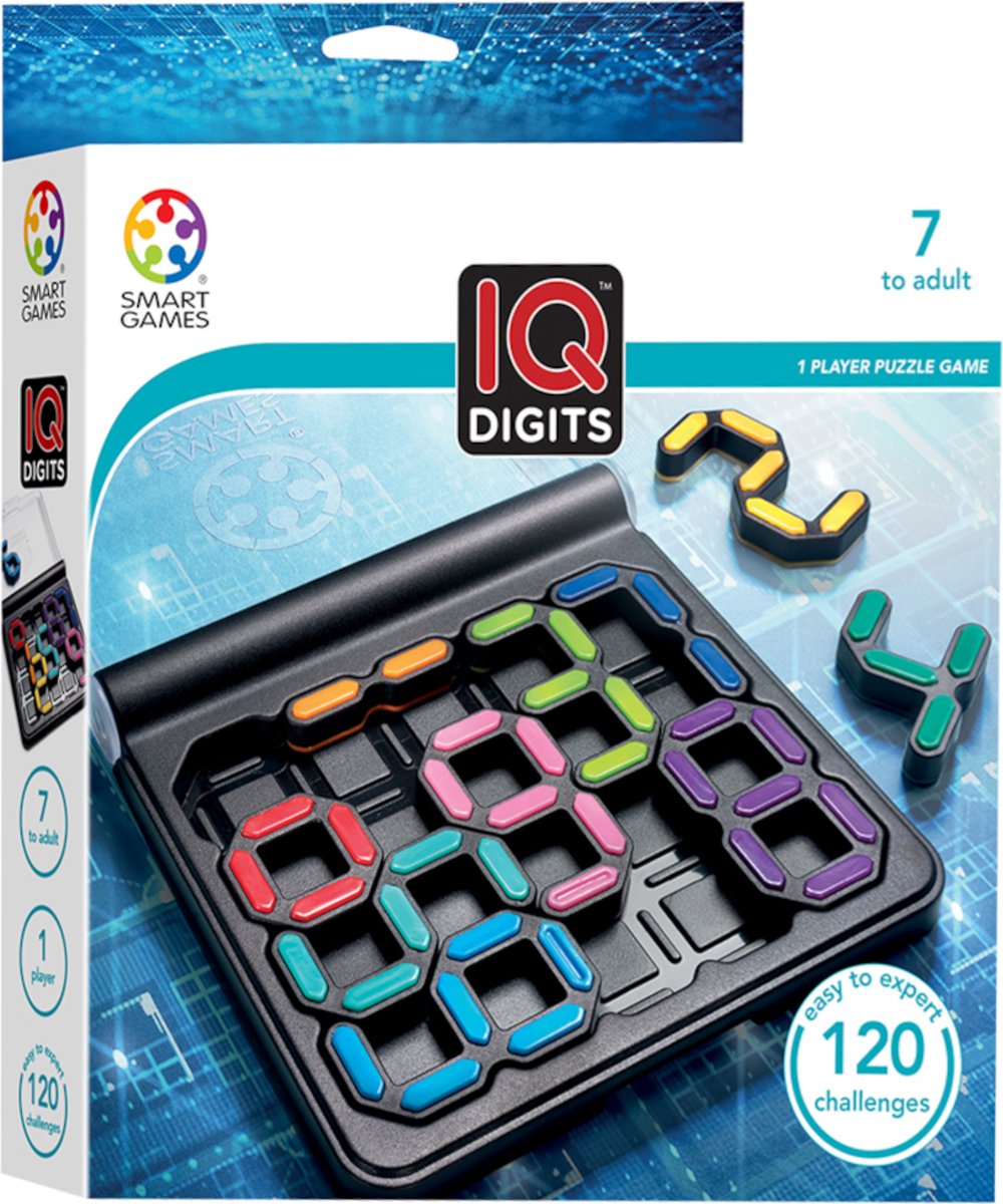 Smartgames Spel IQ Digits - Blauw