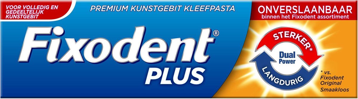 Fixodent Kleefpasta Plus Dual 40gram