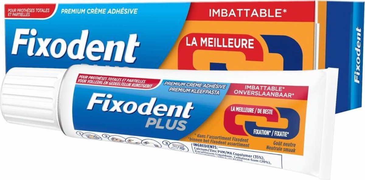 Fixodent Kleefpasta Plus Dual 40gram