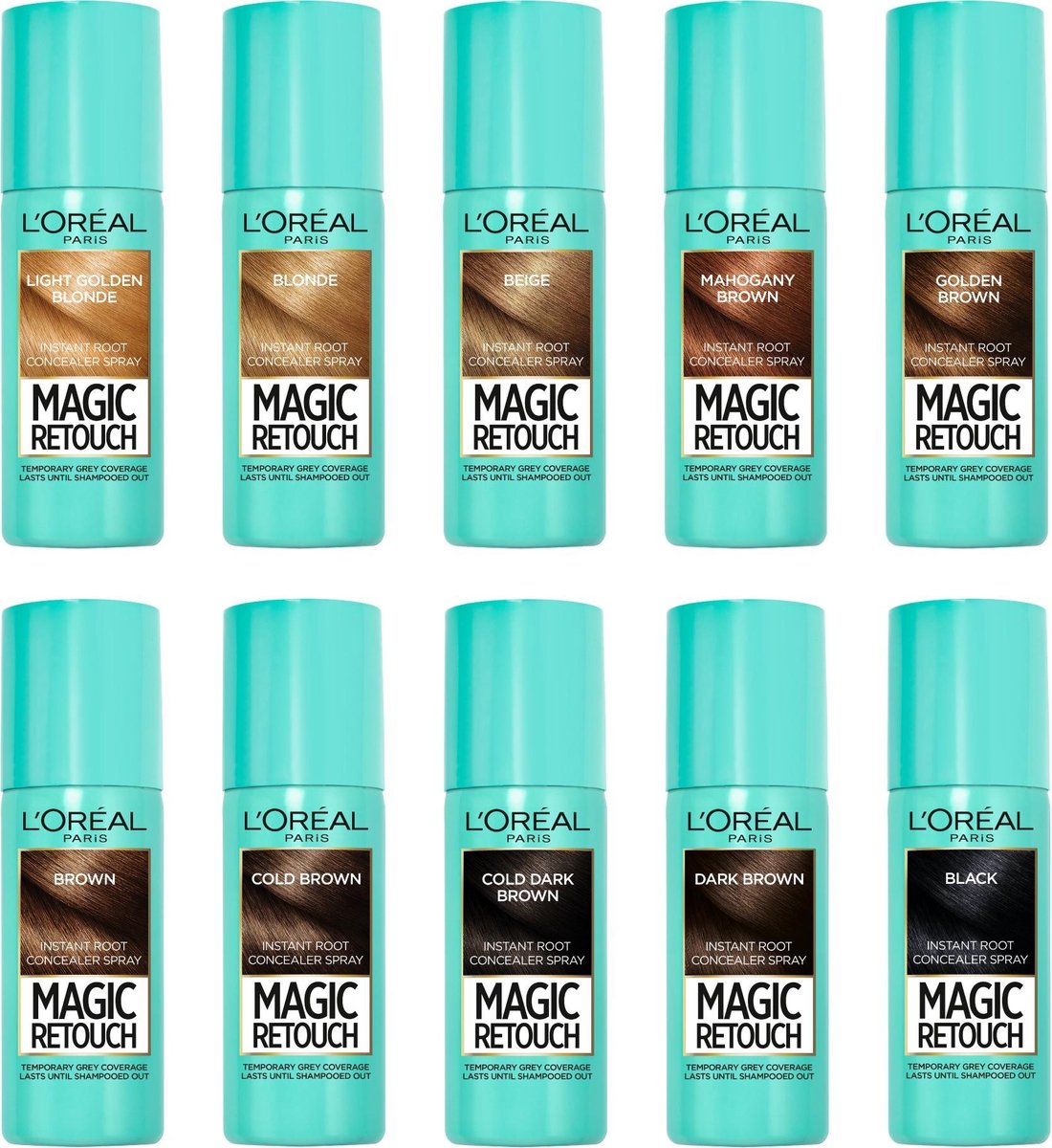 L'Oreal Paris Magic Retouch Nr. 10 Midden 75ml - Bruin