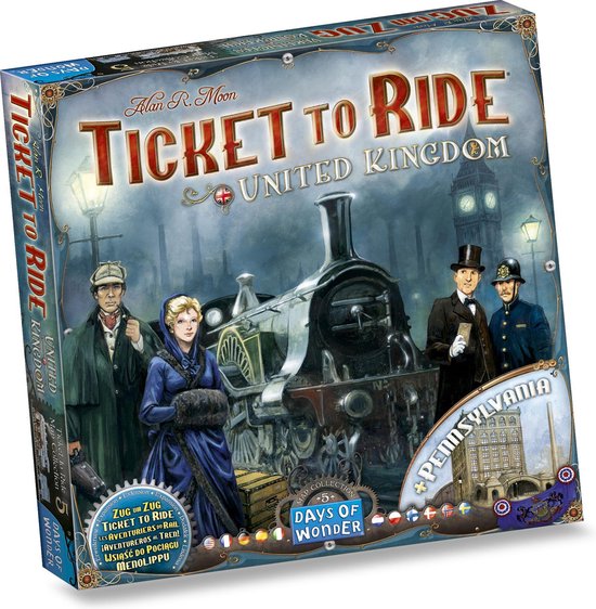 Days of Wonder Ticket To Ride United Kingdom + Kaart Pennsylvania - Uitbreiding