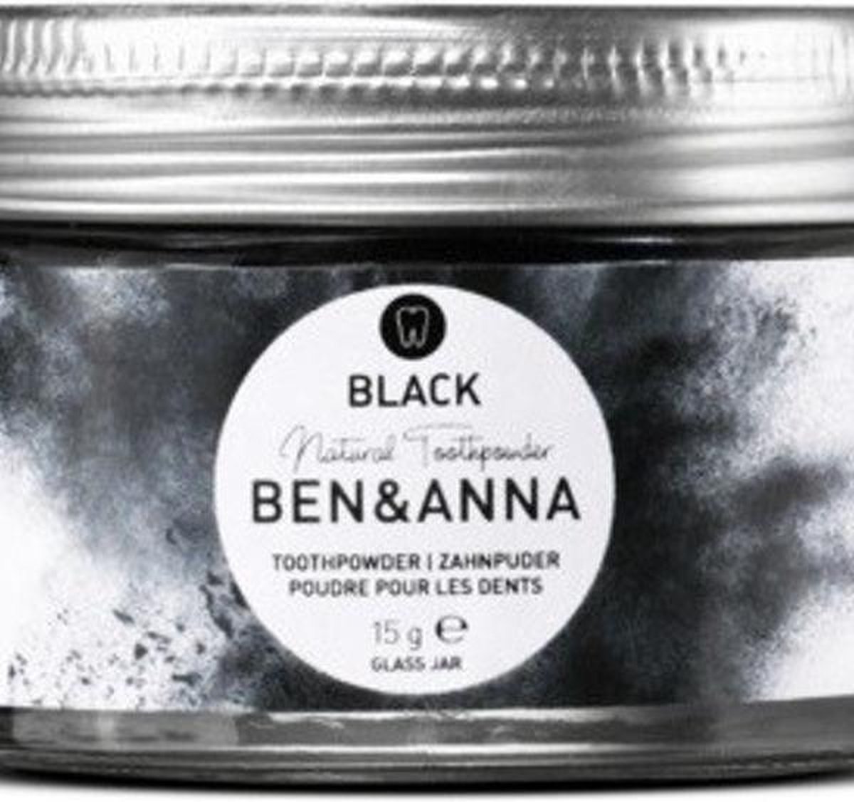 Ben & Anna Ben en Anna Tandpoeder Active Charcoal 20gram - Zwart