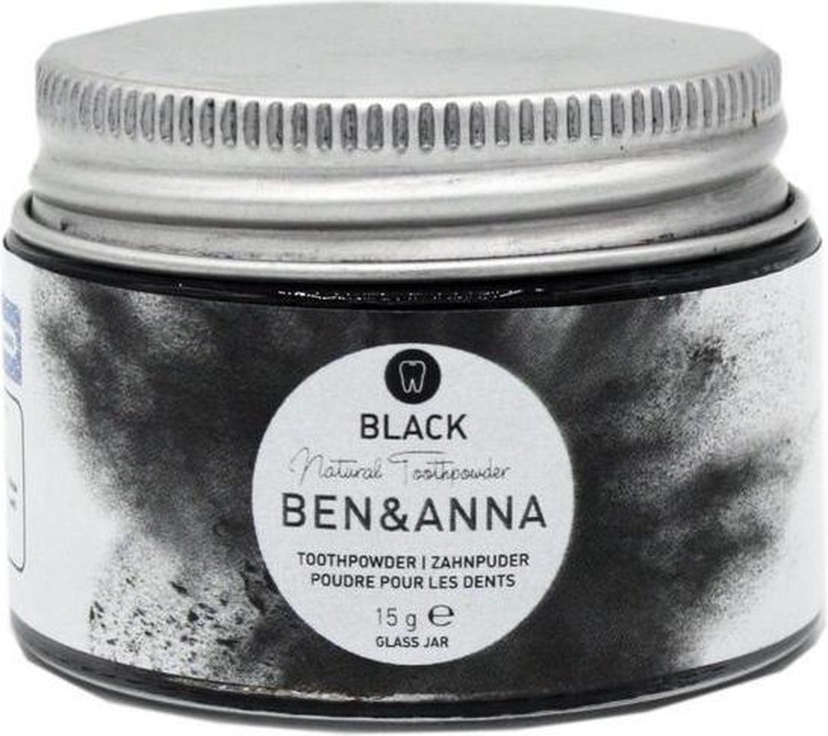 Ben & Anna Ben en Anna Tandpoeder Active Charcoal 20gram - Zwart