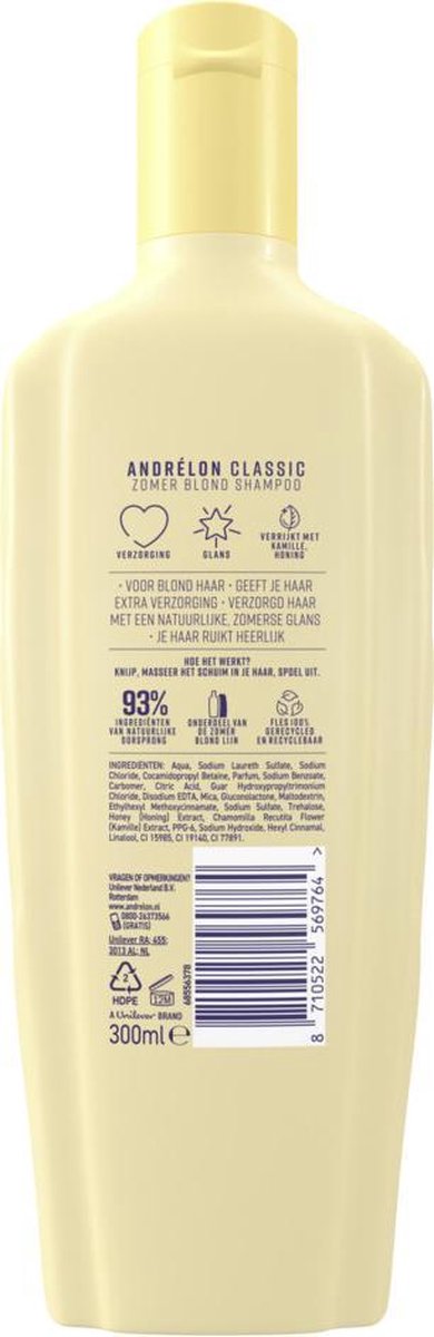 Andrelon Shampoo Zomerblond Bestekoop 300ml