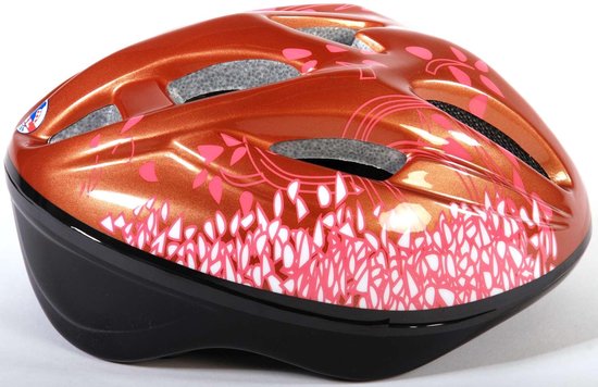 Volare Deluxe Fiets/skatehelm - Maat 51 - 55 Cm - Brons/roze