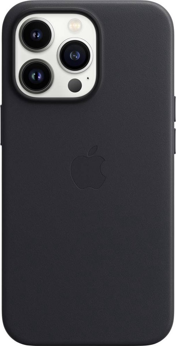 Apple iPhone 13 Pro Back Cover met MagSafe Leer Middernacht