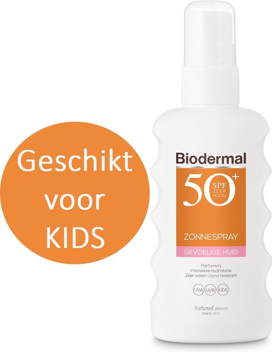Biodermal Zonnespray Gevoelige Huid Factorspf50