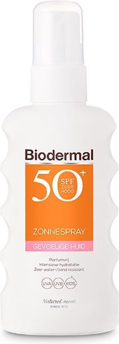 Biodermal Zonnespray Gevoelige Huid Factorspf50