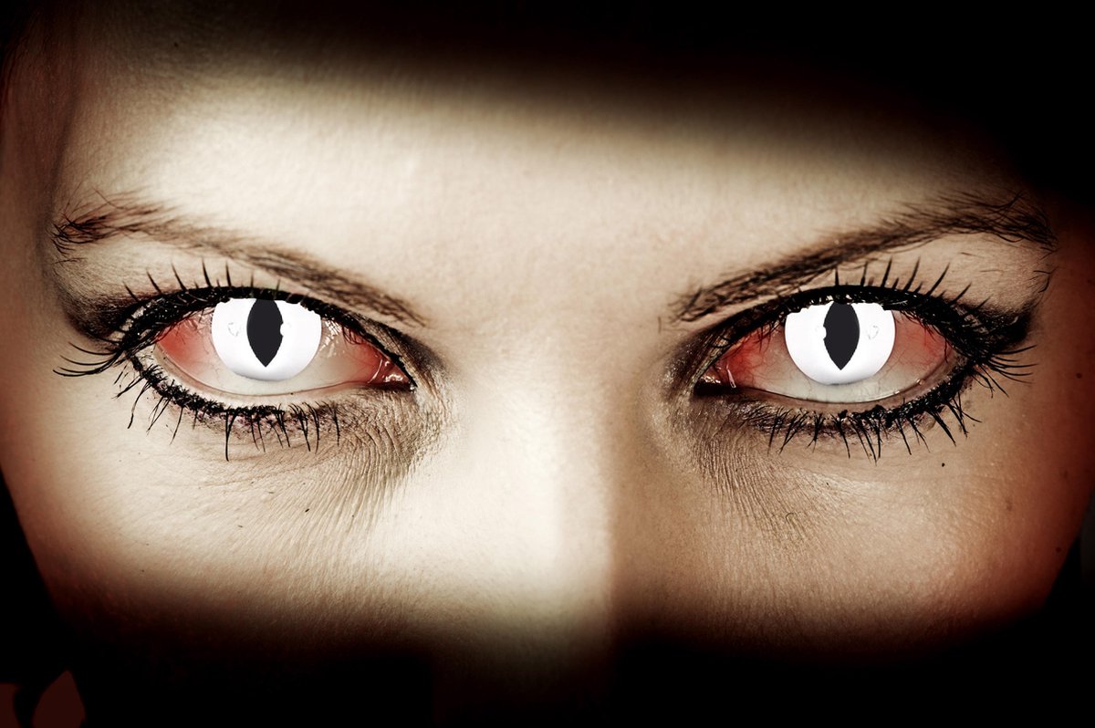 Kawaeyes Crazy Kleurlenzen Demon White