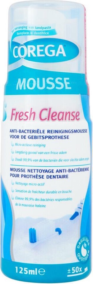 Corega Gebitsprothese Reinigingsmousse Fresh Cleanse 125ml