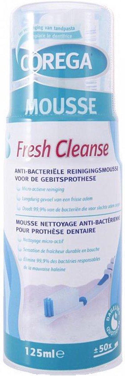 Corega Gebitsprothese Reinigingsmousse Fresh Cleanse 125ml