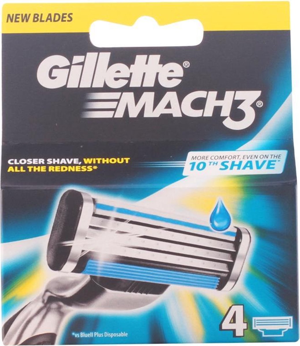 Gillette 4stuks Mach3 Scheermesjes