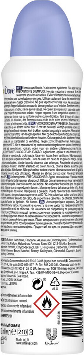 Dove Deodorant Deospray Original 150ml