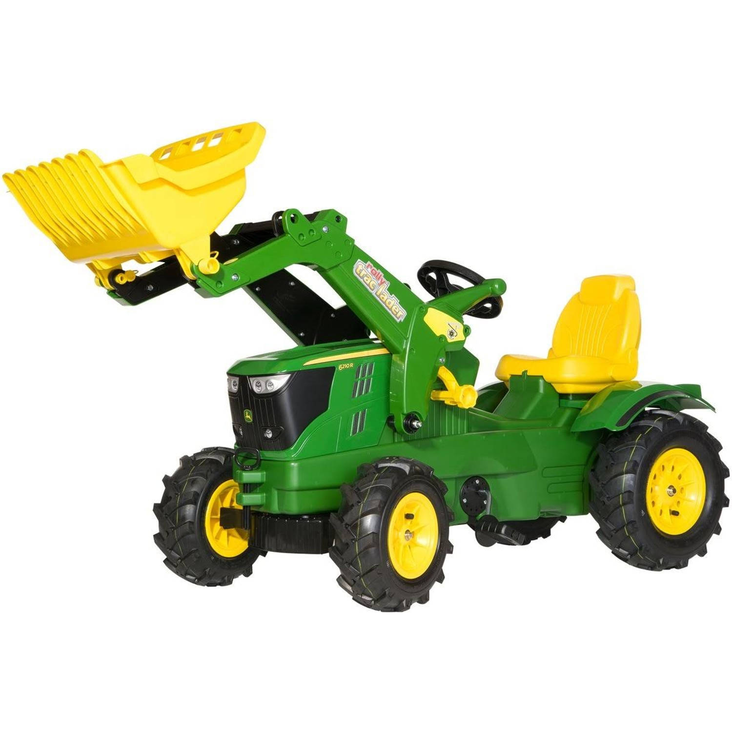 Rolly Toys Traptractor Rollyfarmtrac John Deere 6210r Lb - Groen