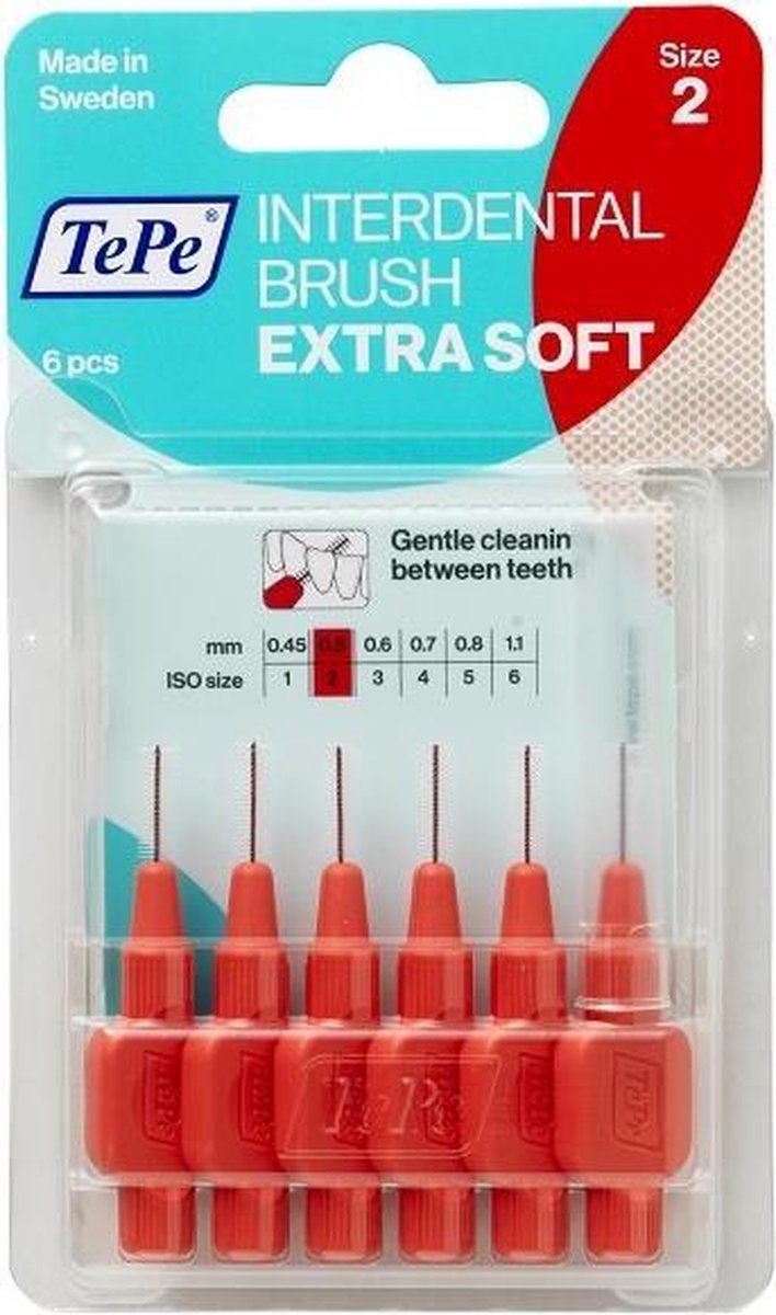 Tepe Interdentale Ragers Extra Soft 0.5mm Lichtrood 6stuks