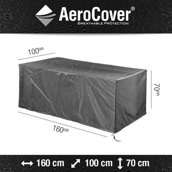 AeroCover Tuintafelhoes B 180 x D 110 cm - Grijs