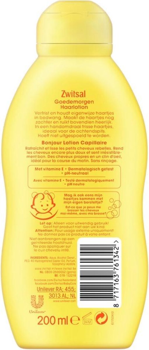 Zwitsal Goedemorgen Haarlotion 200ml