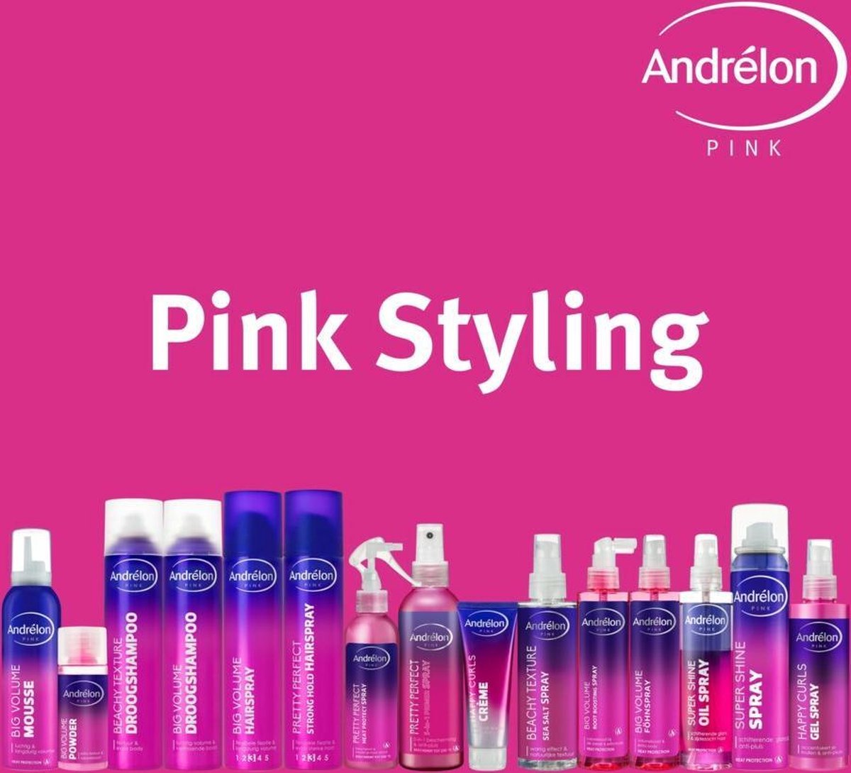 Andrelon Haarcreme Pink Happy Curls 125ml
