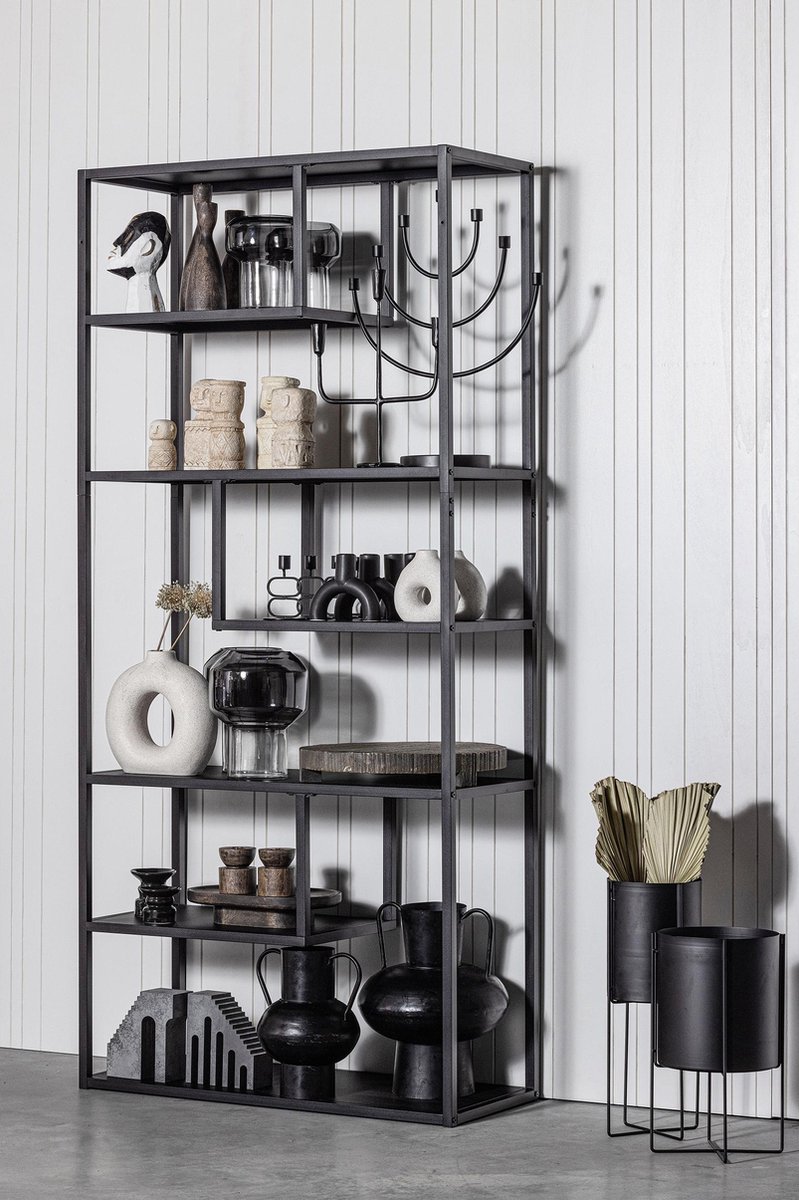 Woood Teun Vakkenkast L - Zwart