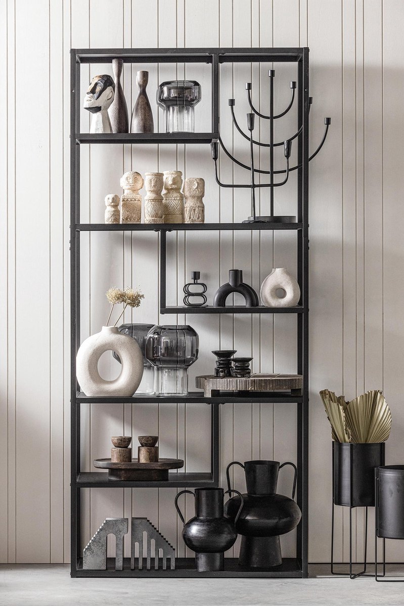 Woood Teun Vakkenkast L - Zwart