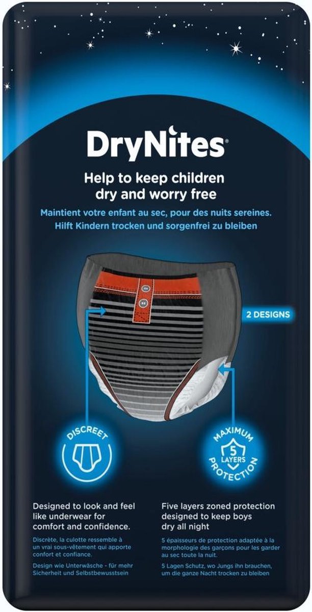 Huggies Incontinentie Luiers Drynites Boy 8-15jaar 9-Luiers