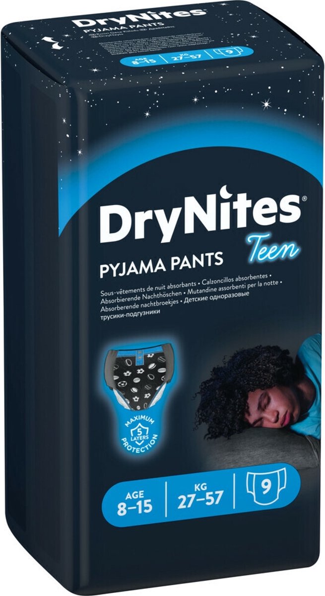 Huggies Incontinentie Luiers Drynites Boy 8-15jaar 9-Luiers